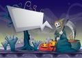 Halloween object vector cartoon with separated layers Royalty Free Stock Photo