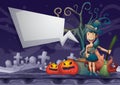 Halloween object vector cartoon with separated layers Royalty Free Stock Photo