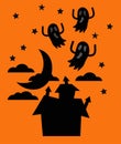 Halloween, orange card