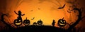 halloween orange night october horror holiday ghost black pumpkin dark. Generative AI. Royalty Free Stock Photo
