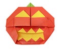 Halloween origami pumpkin