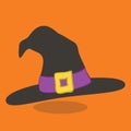 halloween owl hat purple 08 Royalty Free Stock Photo