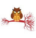 halloween owl, scary Color Isolated Vector icon which can be easily edit or modified