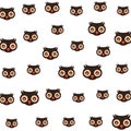 Halloween owls birds animals pattern