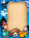 Halloween parchment 1 Royalty Free Stock Photo