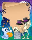 Halloween parchment 9 Royalty Free Stock Photo