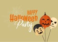 Halloween Party Background vector illustration