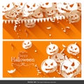 Halloween party banners Royalty Free Stock Photo
