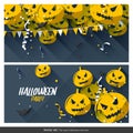 Halloween party banners Royalty Free Stock Photo