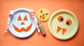 halloween party decoration from tableware