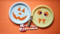 halloween party decoration from tableware