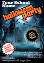 Halloween Party Flyer Poster Royalty Free Stock Photo