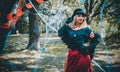 Halloween party ides, woman outfit Royalty Free Stock Photo