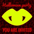 Halloween Party Invitation Abstract Illustration. October 31