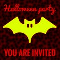 Halloween Party Invitation Abstract Illustration. October 31