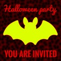 Halloween Party Invitation Abstract Illustration. October 31