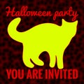 Halloween Party Invitation Abstract Illustration. October 31