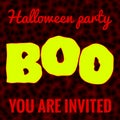 Halloween Party Invitation Abstract Illustration. October 31