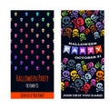 Halloween party invitation poster card design Royalty Free Stock Photo