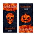 Halloween party invitation poster card design Royalty Free Stock Photo