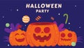 background illustration halloween party invited template