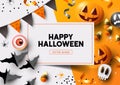 Festive Autumn Halloween Composition Royalty Free Stock Photo