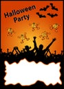 Halloween party placard - your text here Royalty Free Stock Photo