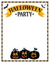 Halloween party sign theme image 3 Royalty Free Stock Photo