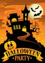 Halloween party sign theme image 8 Royalty Free Stock Photo