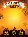 Halloween party sign theme image 9 Royalty Free Stock Photo