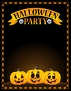 Halloween party sign topic image 1 Royalty Free Stock Photo