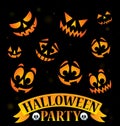 Halloween party sign topic image 7 Royalty Free Stock Photo