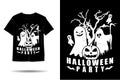 Halloween party silhouette t shirt design