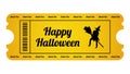 Halloween Party Ticket Royalty Free Stock Photo