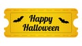 Halloween Party Ticket Royalty Free Stock Photo