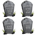 Halloween Party Tombstone