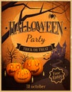 Halloween Party Trick or Treat Vector Illustration Royalty Free Stock Photo