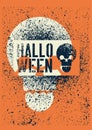 Halloween Party typographical vintage stencil spray grunge style poster. Retro vector illustration. Royalty Free Stock Photo