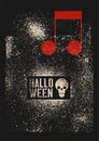 Halloween Party typographical vintage stencil spray grunge style poster. Retro vector illustration.