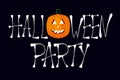 Halloween party - typography, bones font