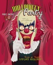 Halloween party vector invitation card Royalty Free Stock Photo