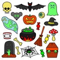 Halloween Patches Set