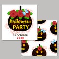 Halloween patry cards