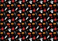 Halloween pattern design for use as wallpaper Royalty Free Stock Photo