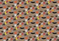 Halloween pattern design for use as wallpaper Royalty Free Stock Photo