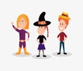 Halloween people customes Royalty Free Stock Photo