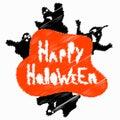 Halloween perfume blurry objects vector illustration