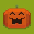 Halloween Pixel Pumpkin