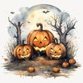 Halloween podium halloween screensavers animated spider webs background halloween wallpaper cartoon Royalty Free Stock Photo