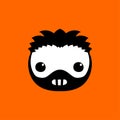 Halloween pop culture terror vector emoji icons set